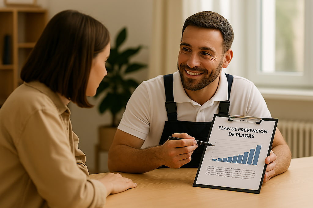 Control de plagas Mataró: Cómo proteger tu hogar o negocio 10 control-de-plagas-mataro-tecnico-hablando-sobre-prevencion-de-plagas